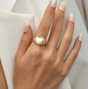 Heart Ring Resizable Gold Plated Ring